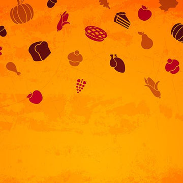 Autumn Background for Thanksgiving Day Portrait Backdrops IBD-19688 - iBACKDROP-candyland backdrop, fall backdrop, photoshoot backdrop, thanksgiving backdrop, wedding photo booth backdrop, white photography backdrop